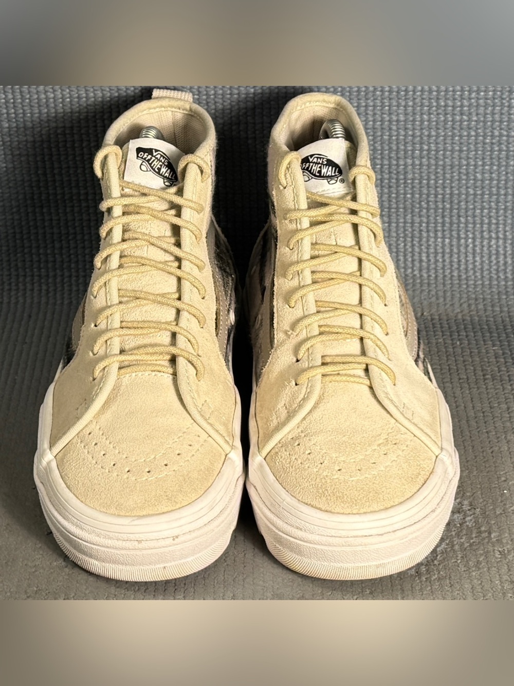 Vans Sentry Sk8-Hi Top Plaid Turtledove Ultra Cushion Sneakers Women’s Size 6.5 - Picture 3 of 9